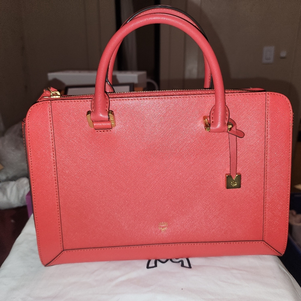 Mcm handbag with strap